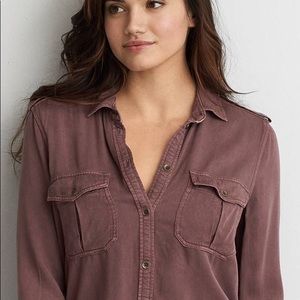 🌿 AE Military Button Up Shirt 🌿